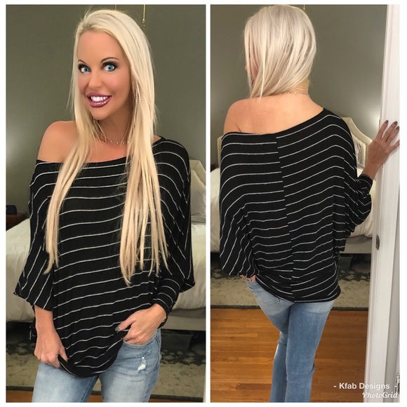 ❤️ LAST 1! SALE! Brushed Loose Fit Striped Tunic! - Picture 3 of 7